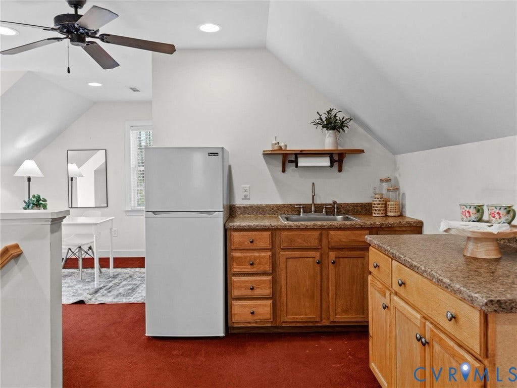 110 Oak Knoll Place, Bumpass, VA 23024 Kitchenette on third level- multi generational living opportunity