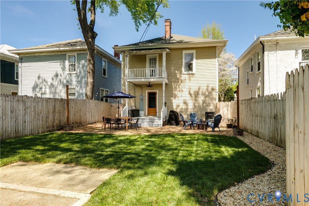 521 Northside Avenue, Highland Terrace, Richmond, VA 23222 Featuring newly planted lawn and space for a firepit