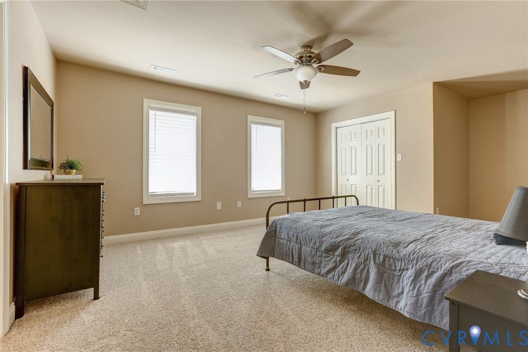 2025 Valley Springs Circle, Powhatan, VA 23139 Second Upstairs bedroom with full en suite bath.