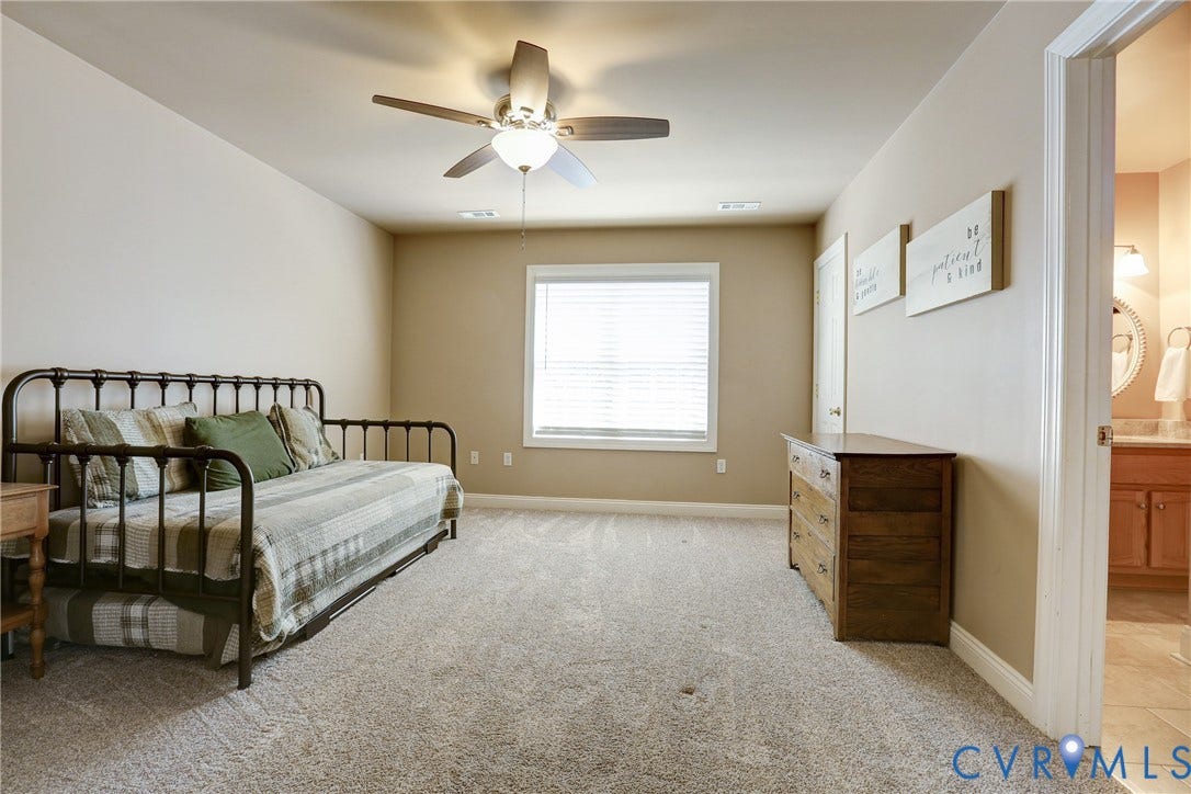 2025 Valley Springs Circle, Powhatan, VA 23139 First upstairs bedroom with full en suite bath