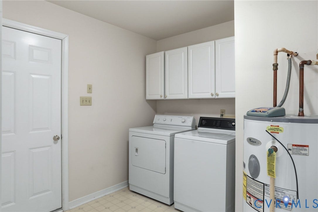1570 Meade Point Drive, Powhatan, VA 23139 Sizable laundry room off garage, washer/dryer convey