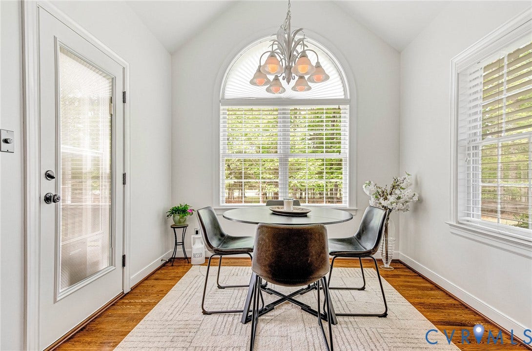 3131 Shadow Creek Drive, Powhatan, VA 23139 With bright light and access to the deck and backyard