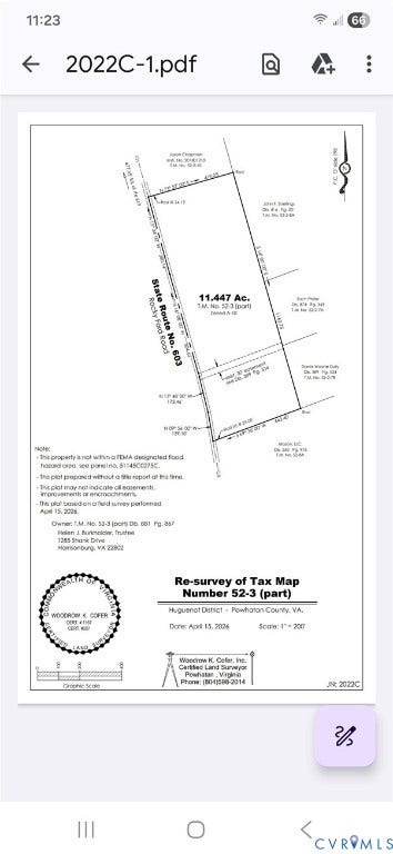0 Rocky Ford Road, Powhatan, VA 23139 0 Rocky Ford Road, Powhatan, VA 23139