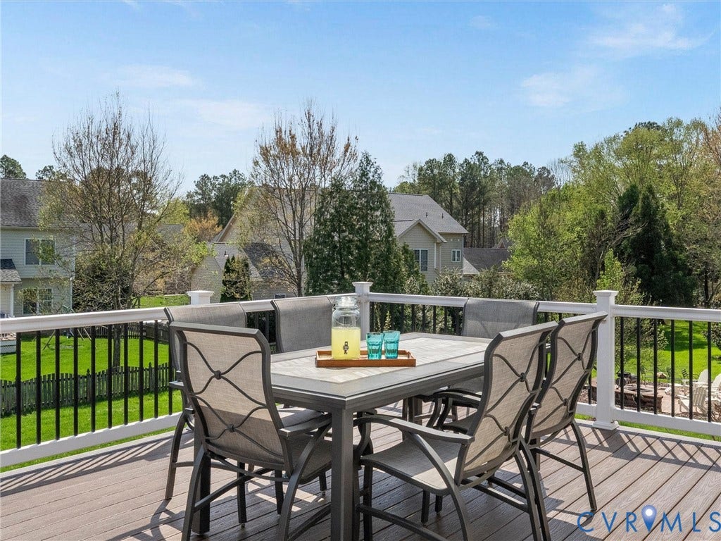 Deck off kitchen