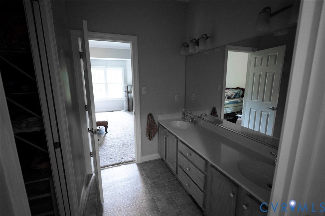 1670 Mill Quarter Road, Powhatan, VA 23139 First floor primary bath, double vanity, walk in