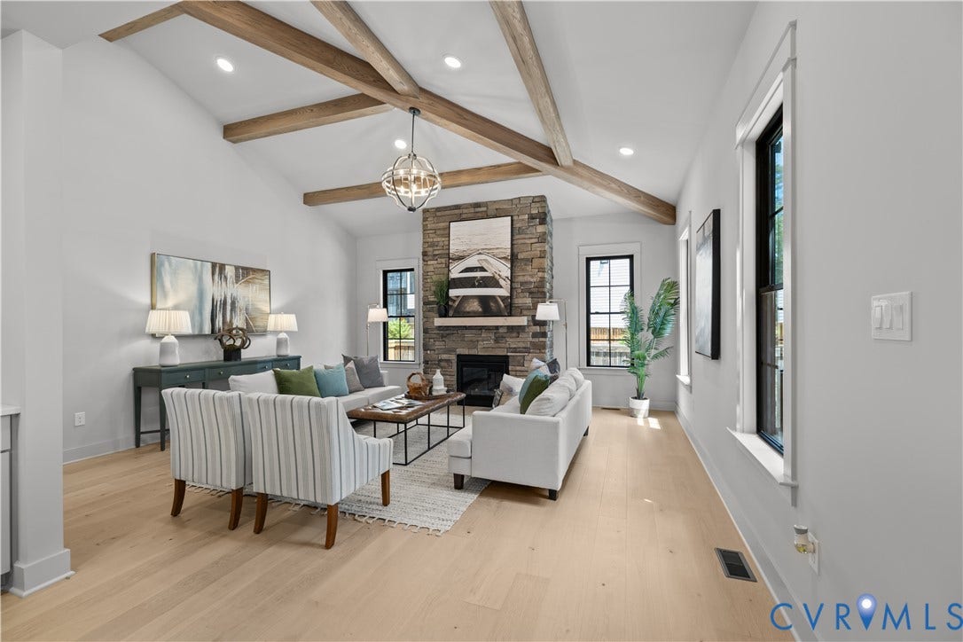 508 Westview Avenue, Westhampton, Richmond, VA 23226 16' Ceiling with sloped Beam Detail