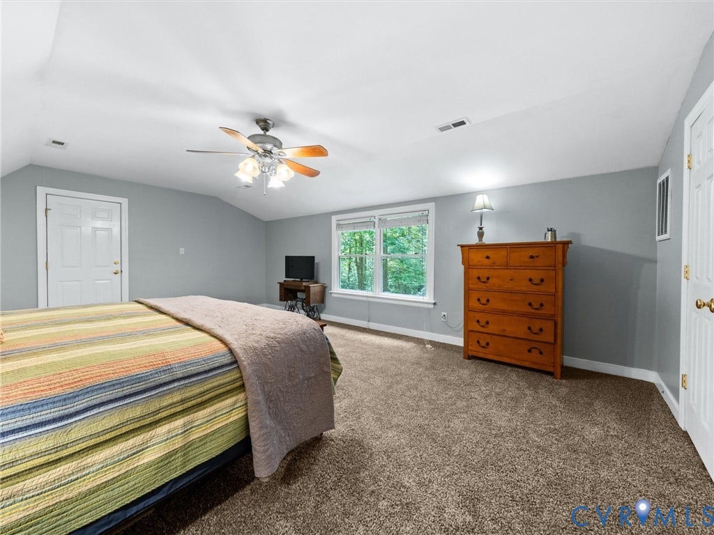 2741 Ridgeview Road, Spencerwood West, Powhatan, VA 23139 THIS IS THE AREA IN THE PRIMARY WING THAT WOULD MAKE A GREAT BEDROOM WITH ACCESS TO A DEN/OFFICE SEE STAGED WITH FULL BATH AND MULTIPLE CLOSETS