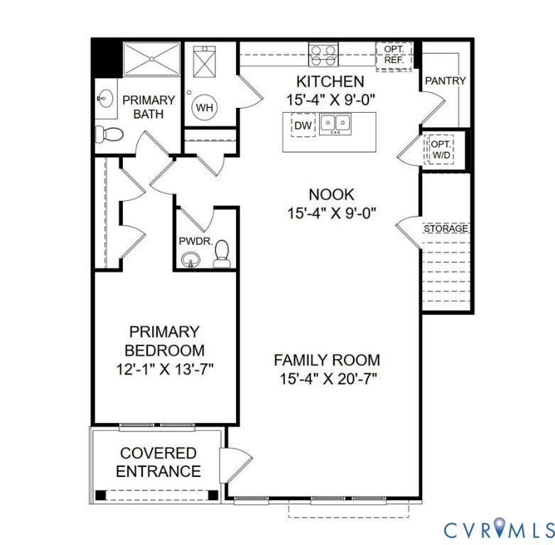 5313 Twisting Vine Lane, #104, The Pointe At Twin Hickory, Glen Allen, VA 23059 FLOOR PLAN