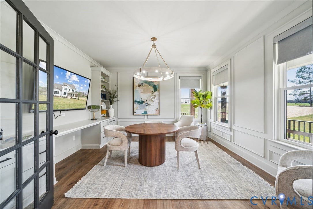 Use as studio, playroom or this space optionally can be 5th bedroom. Photo of model home.