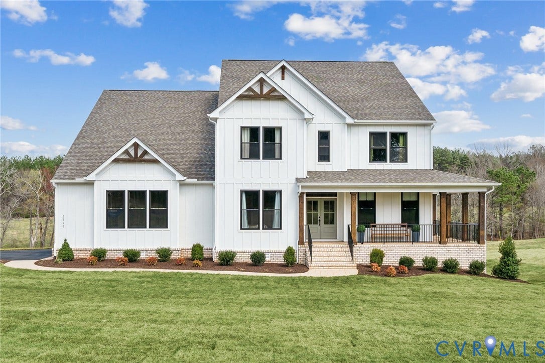 Farmhouse elevation. Other elevation options in photos