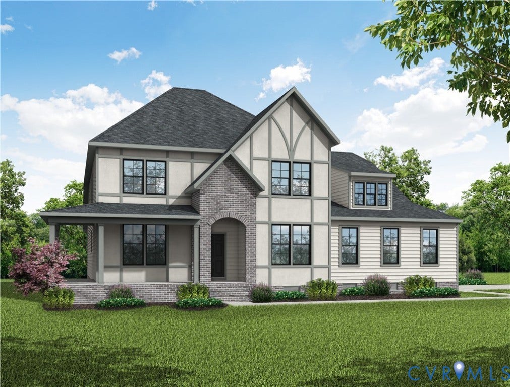 Optional European Elevation- wrap porch