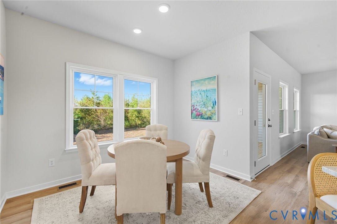 TBD Buckners (Lot 21) Lane, Compass Cove, Mineral, VA 23117 Dinette near kitchen, Staged home