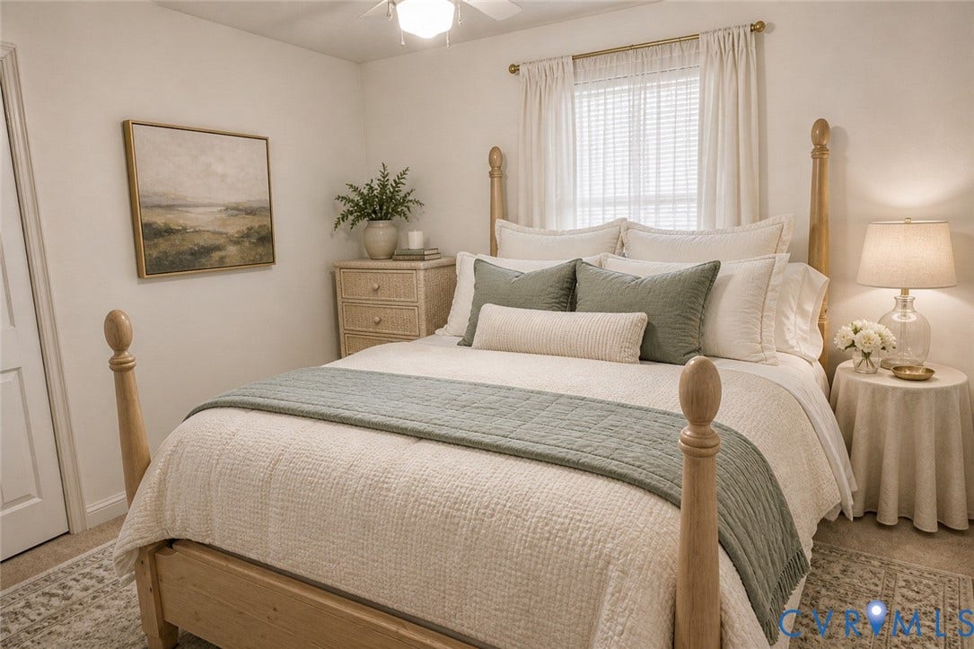 715 Sawdust Cir, Goochland, VA 23103 Virtually Staged Bedroom... New Paint and Carpet
