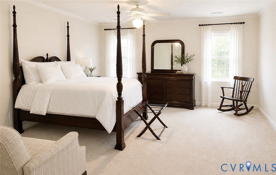 715 Sawdust Cir, Goochland, VA 23103 Primary Bedroom... New Paint and Carpet