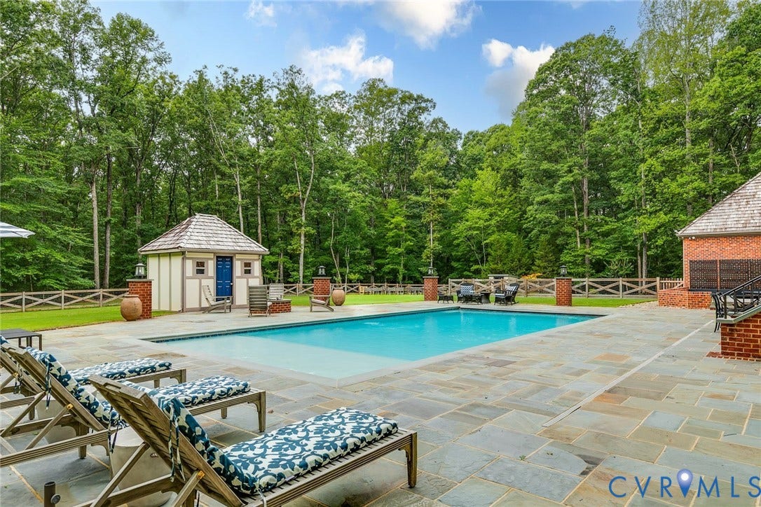 485 Ada Ash Lane, Hermitage Country Club, Manakin Sabot, VA 23103 new in 2023 - 20x40 gunite heated saltwater pool
