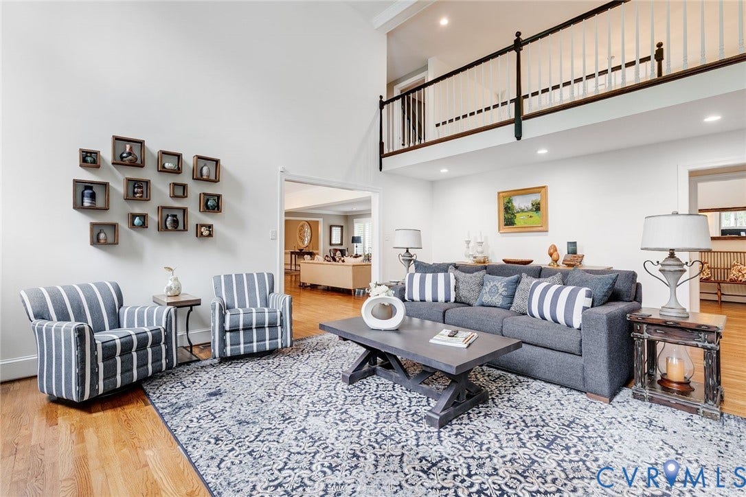 485 Ada Ash Lane, Hermitage Country Club, Manakin Sabot, VA 23103 catwalk overlooking the impressive family room