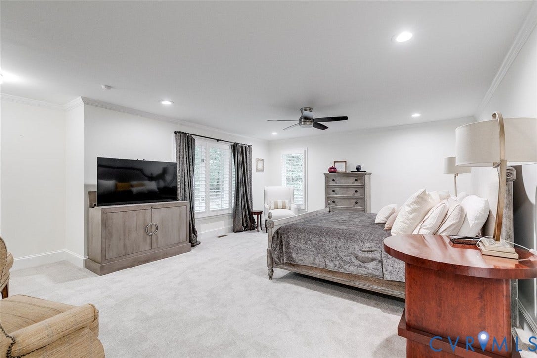 485 Ada Ash Lane, Hermitage Country Club, Manakin Sabot, VA 23103 First floor primary bedroom