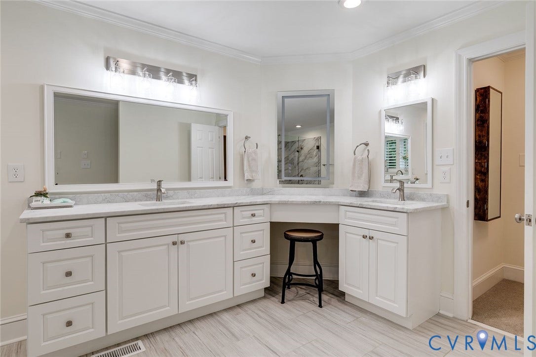 485 Ada Ash Lane, Hermitage Country Club, Manakin Sabot, VA 23103 Dual vanities