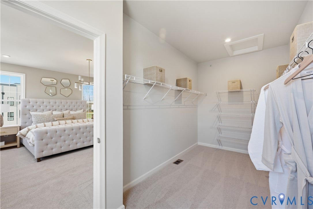 13208 Brattice Loop, 2510, Midlothian, VA 23114 Walk-in closet with wire shelving and recessed lighting