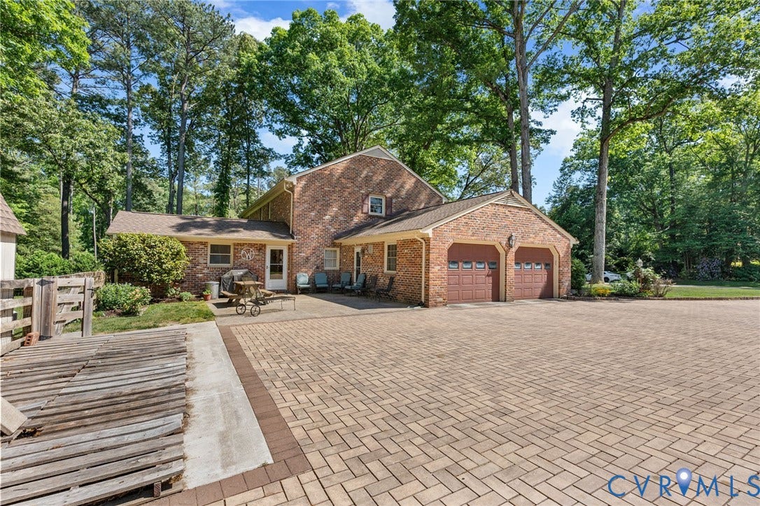 Brick driveway