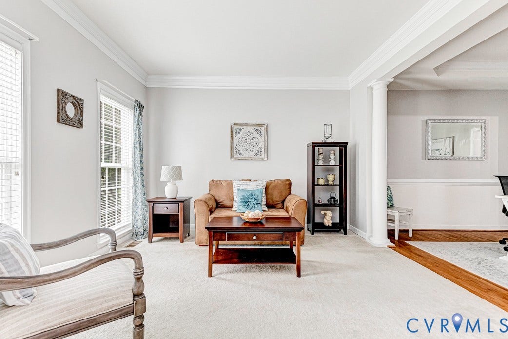 5841 Dorton Lane, Carrington, Glen Allen, VA 23060 Another view of the living room.
