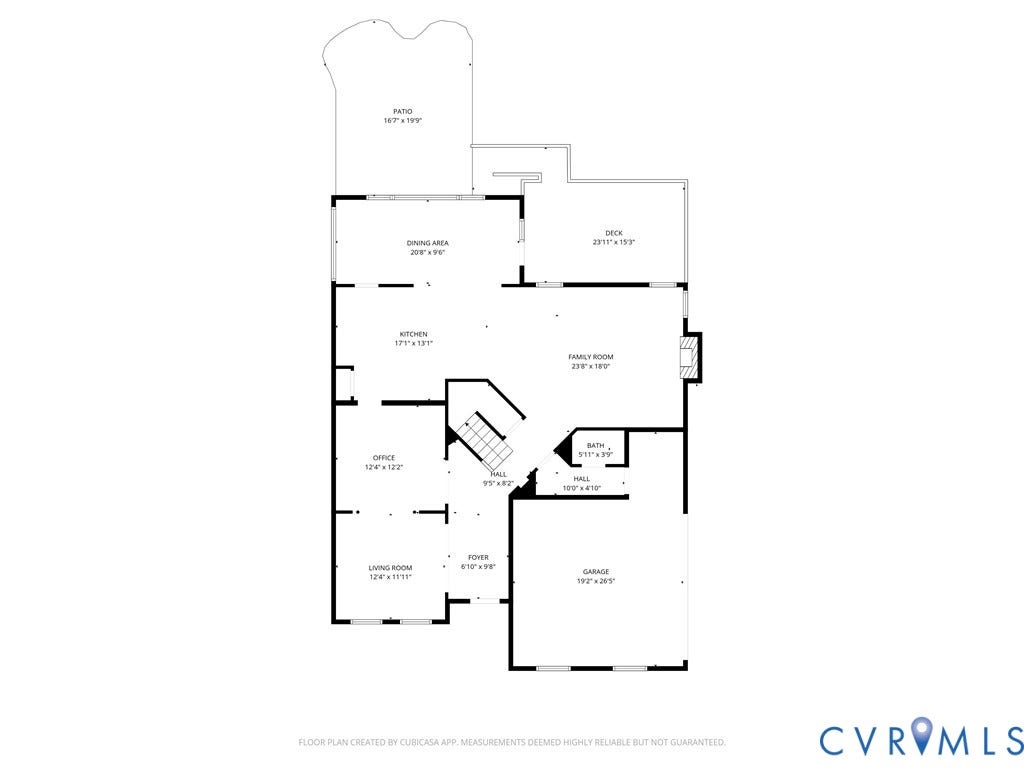 5841 Dorton Lane, Carrington, Glen Allen, VA 23060 First floor plan.
