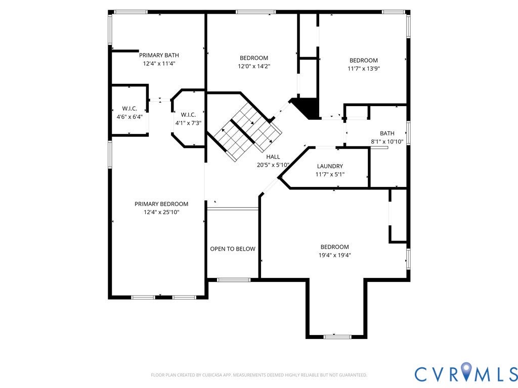 5841 Dorton Lane, Carrington, Glen Allen, VA 23060 Second floor plan.