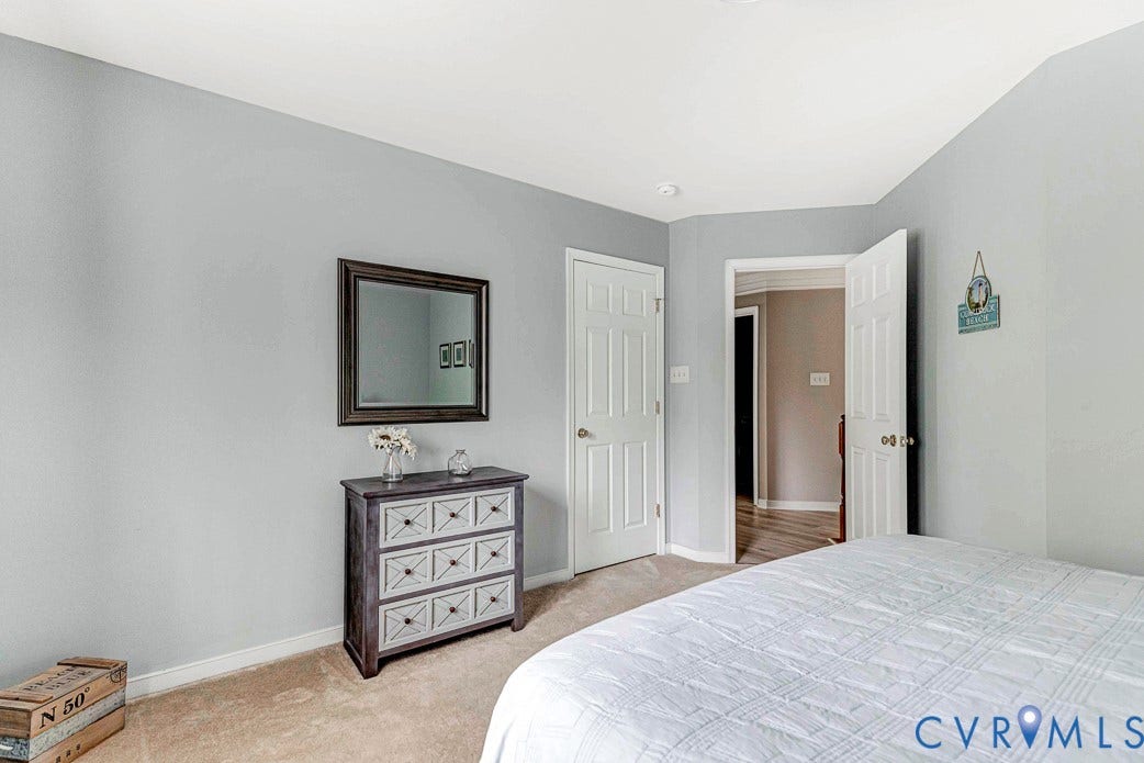 5841 Dorton Lane, Carrington, Glen Allen, VA 23060 Bedroom three looking into the hall.