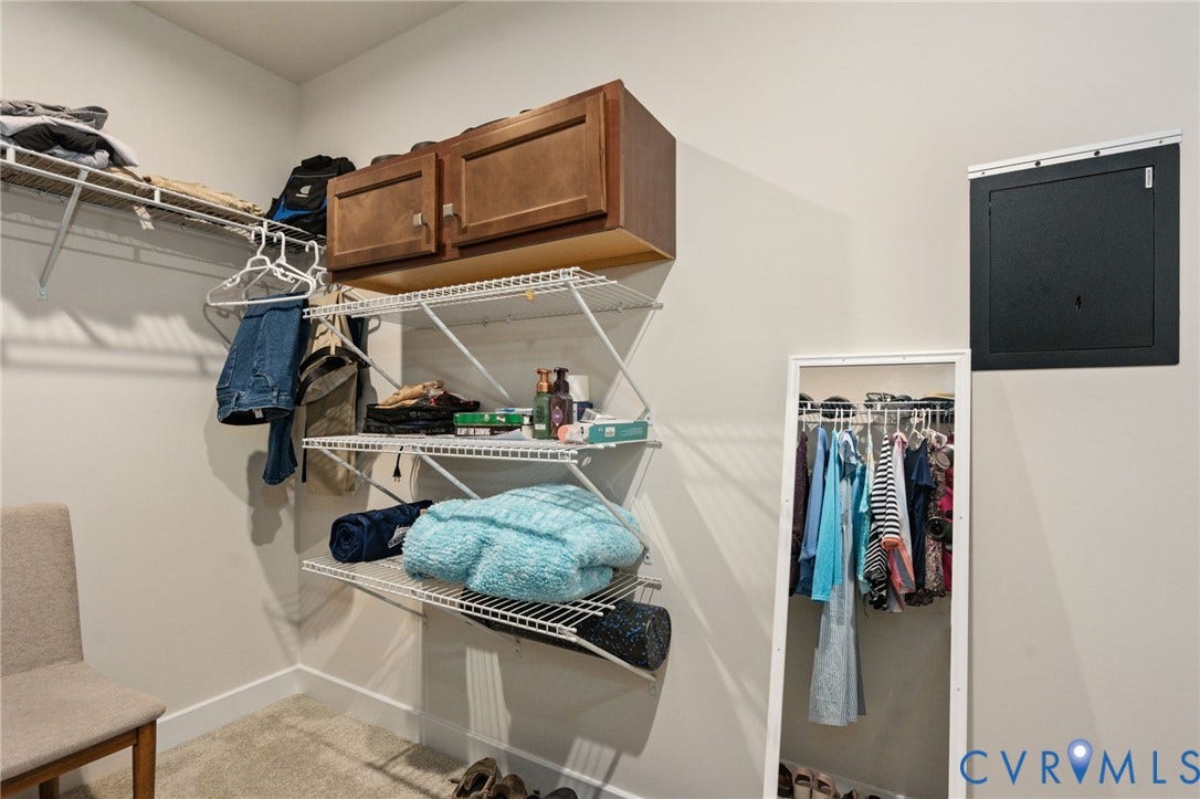 7236 George Wythe Lane, Summer Maple, New Kent, VA 23124 Walk In Closet with Wall Safe