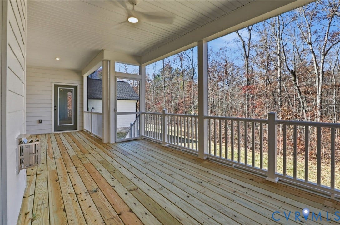 9385 Stingray Point Court, Greenwood Estates, New Kent, VA 23124 Covered Porch
This home is to be built. The photo represents the plan, not the actual home. Design selections may vary.