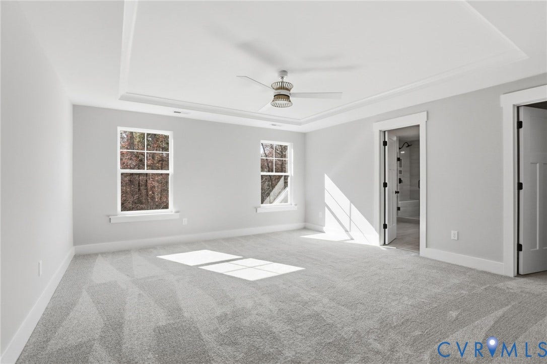 9385 Stingray Point Court, Greenwood Estates, New Kent, VA 23124 This home is to be built. The photo represents the plan, not the actual home. Design selections may vary.