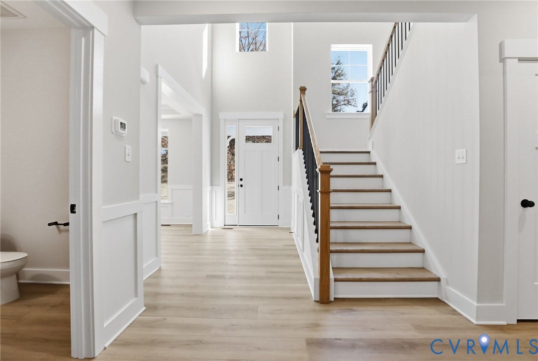 9385 Stingray Point Court, Greenwood Estates, New Kent, VA 23124 This home is to be built. The photo represents the plan, not the actual home. Design selections may vary.