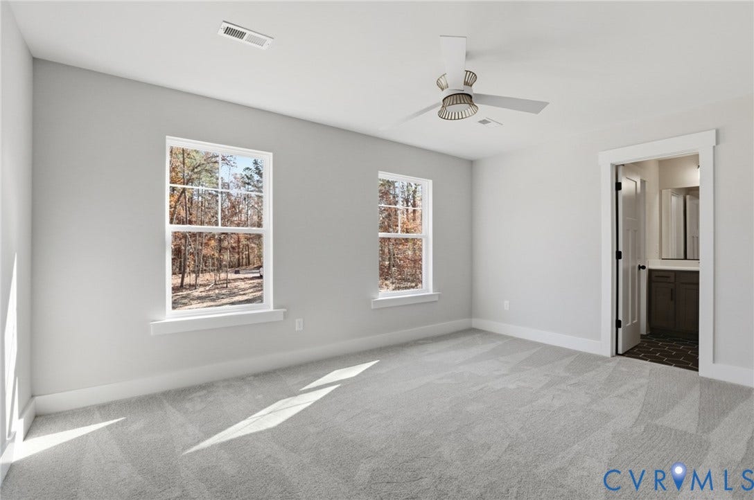 9385 Stingray Point Court, Greenwood Estates, New Kent, VA 23124 This home is to be built. The photo represents the plan, not the actual home. Design selections may vary.