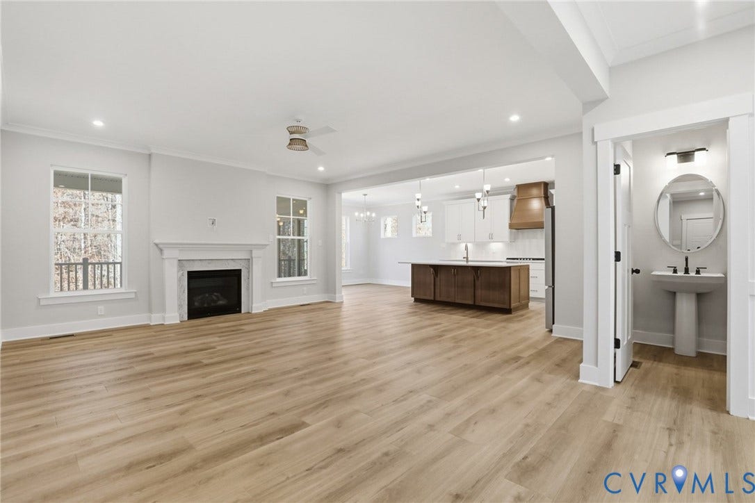9385 Stingray Point Court, Greenwood Estates, New Kent, VA 23124 This home is to be built. The photo represents the plan, not the actual home. Design selections may vary.