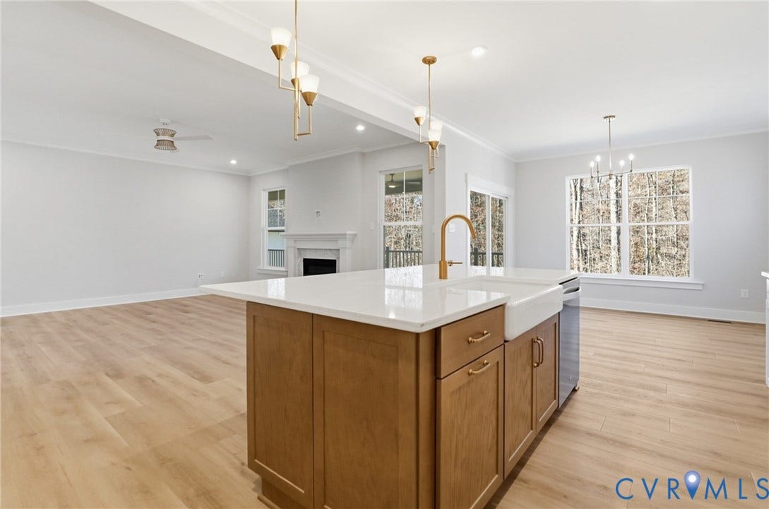 9385 Stingray Point Court, Greenwood Estates, New Kent, VA 23124 This home is to be built. The photo represents the plan, not the actual home. Design selections may vary.