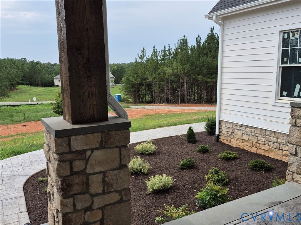 1554 Smokey Ridge Road, Breeze Hill, Maidens, VA 23102 Stamped concrete sidewalk and porch flooring