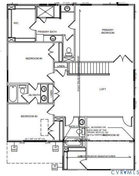 5824 Stingray Point Boulevard, Greenwood Estates, New Kent, VA 23124 Second Floor