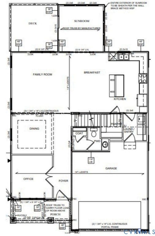 5824 Stingray Point Boulevard, Greenwood Estates, New Kent, VA 23124 First Floor