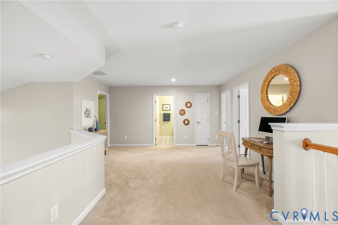 3105 Abruzzo Place, The Villas At Hunton Park, Glen Allen, VA 23059 Second level with large LOFT area perfect for a second family room, office space or workout area.