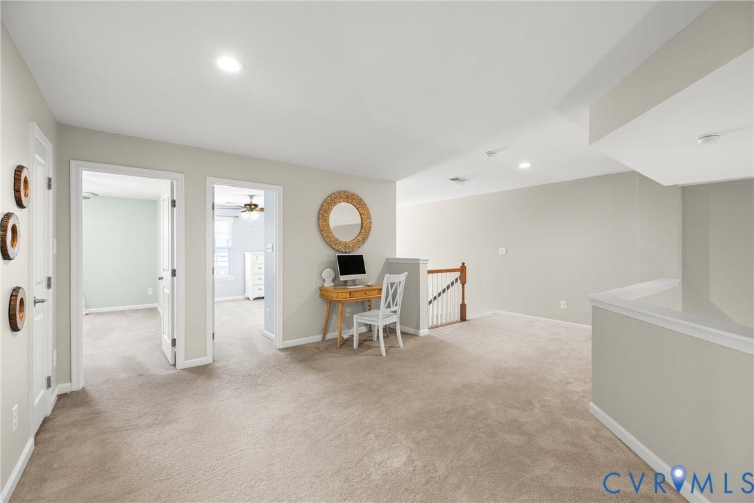 3105 Abruzzo Place, The Villas At Hunton Park, Glen Allen, VA 23059 Second level with large LOFT area perfect for a second family room, office space or workout area.