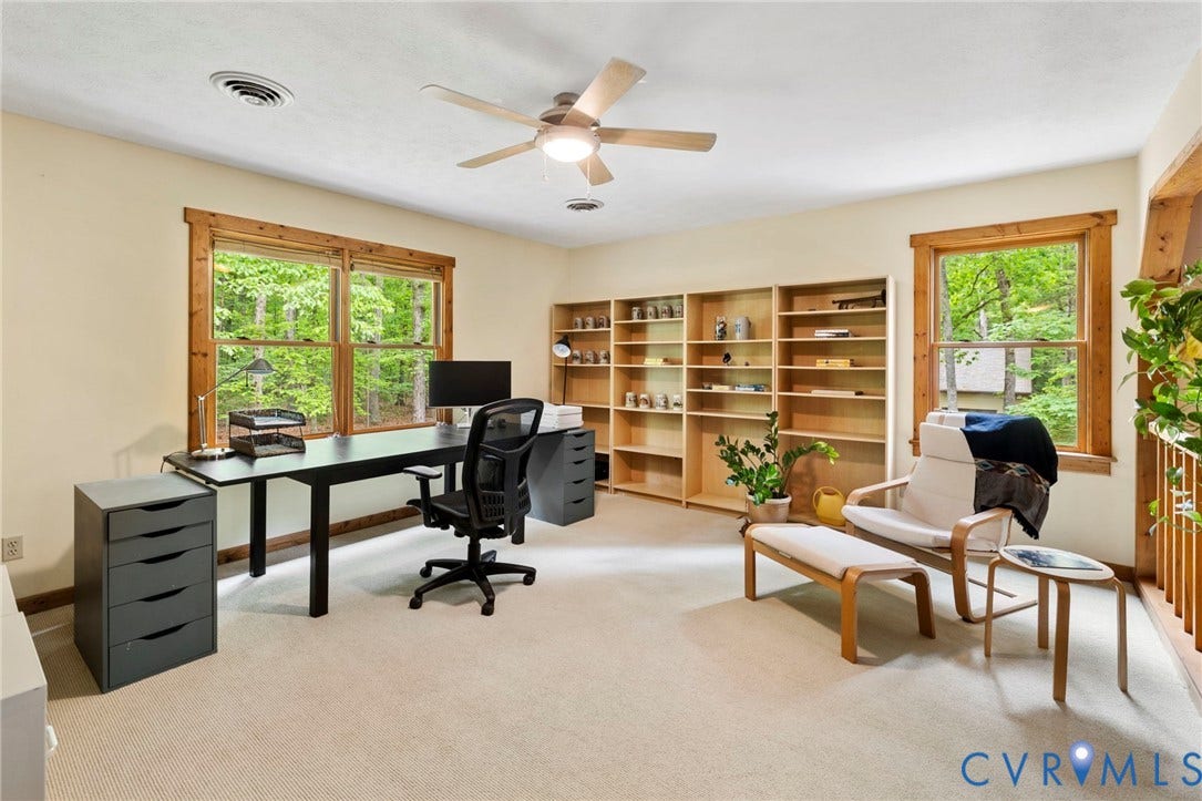 3172 Three Bridge Road, Powhatan, Powhatan, VA 23139 2nd floor office or loft area with numerous possibilities for uses.