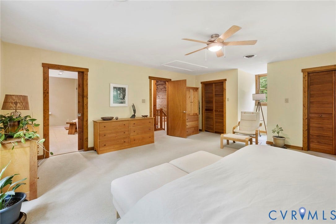 3172 Three Bridge Road, Powhatan, Powhatan, VA 23139 En-suite bath and extensive closet space in primary suite with plenty of room for sitting area.