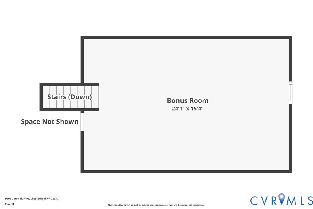 9803 Gates Bluff Drive, Gates Bluff, Chesterfield, VA 23832 Floor plan