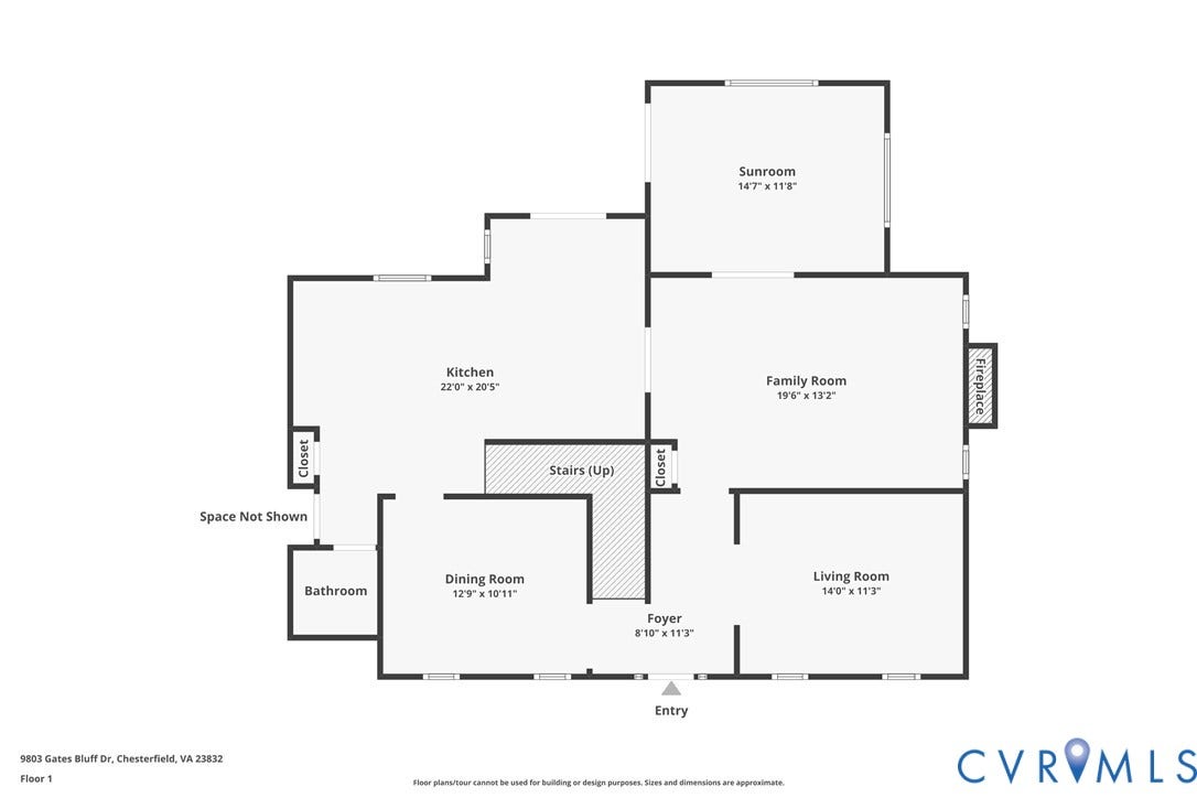 9803 Gates Bluff Drive, Gates Bluff, Chesterfield, VA 23832 Floor plan