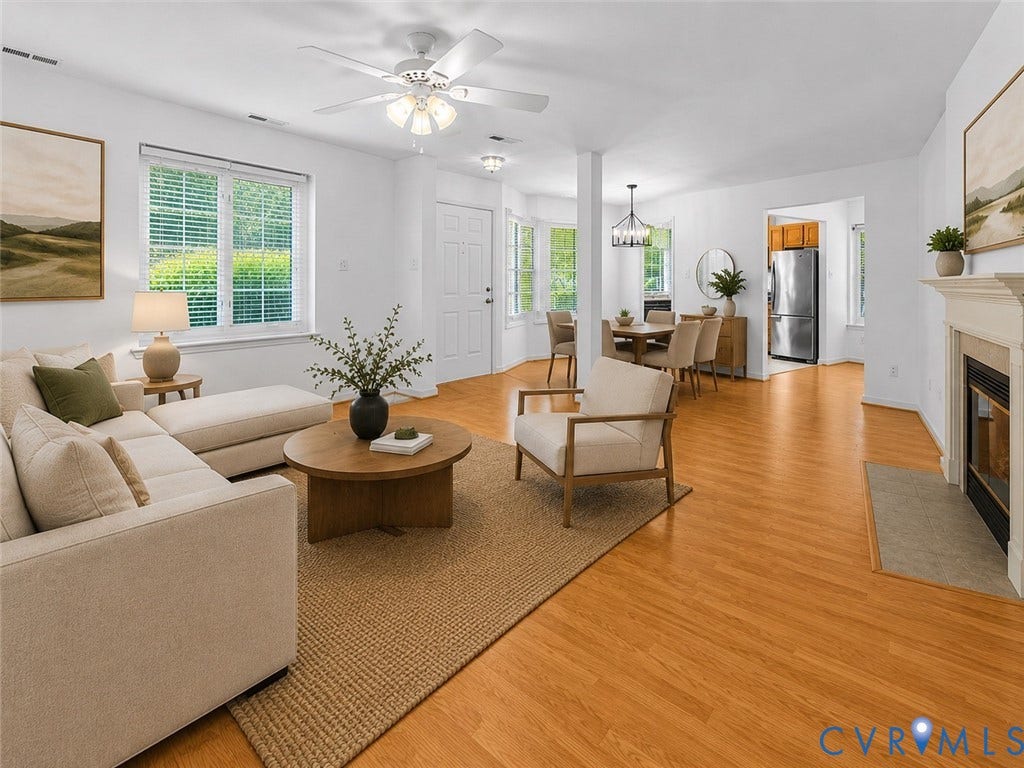 4611 Four Seasons Terrace, #D, Innsbrook, Glen Allen, VA 23060 Virtually Staged Living Area