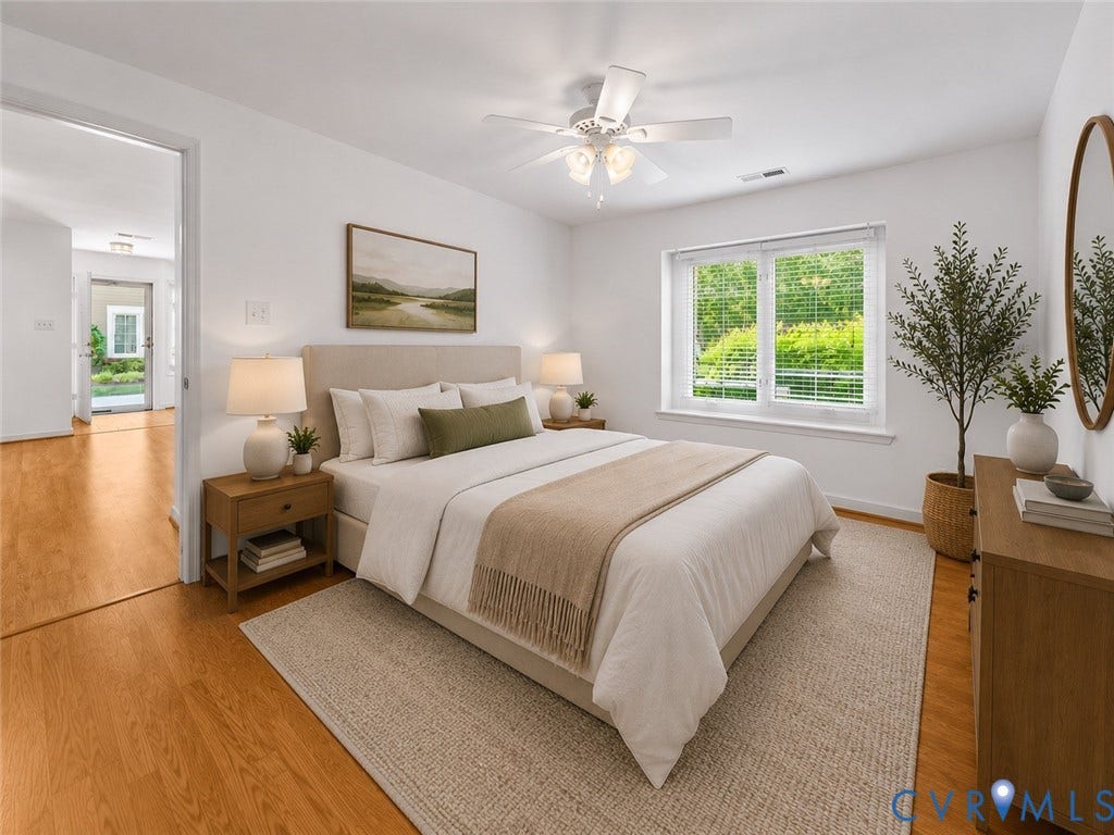 4611 Four Seasons Terrace, #D, Innsbrook, Glen Allen, VA 23060 Virtually Staged Primary Bedroom