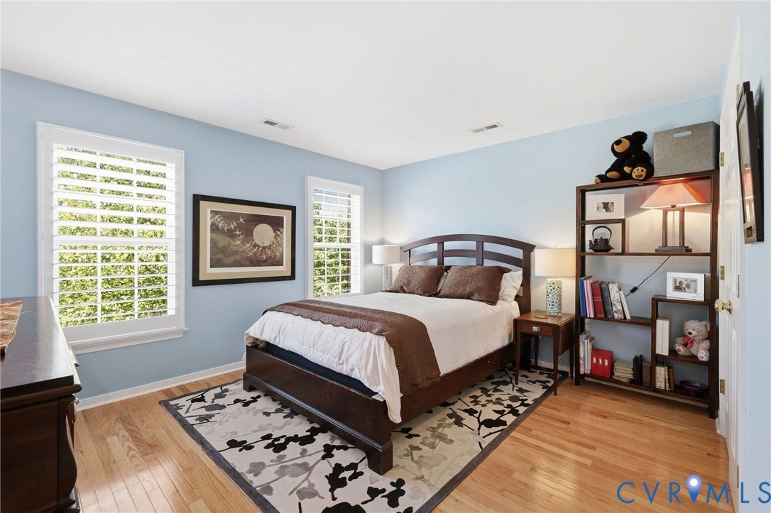 4909 Parsons Walk Place, Twin Hickory, Glen Allen, VA 23059 Light wood-finish flooring complements the light blue walls