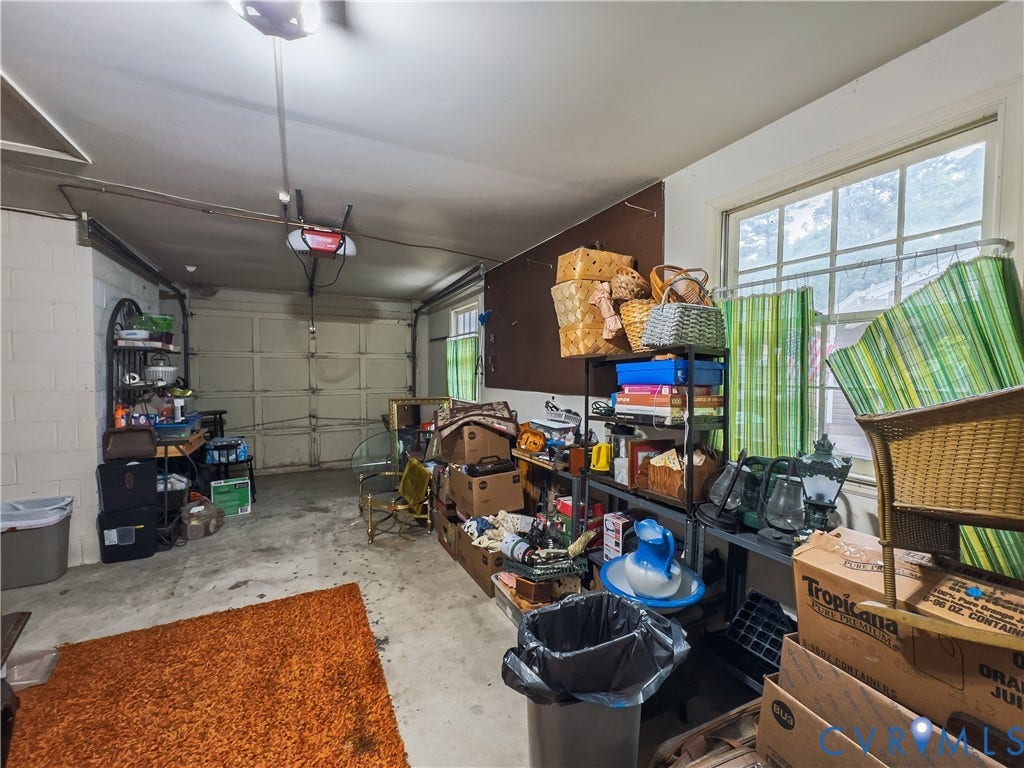 Front load, direct entry, attached garage with extra storage space