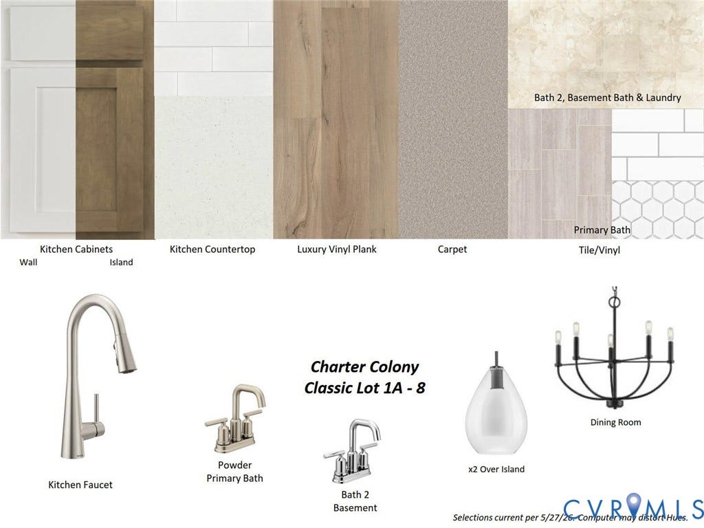 1073 Arbor Heights Terrace, Landon Village, Midlothian, VA 23114 Collage shows design finishes in the home.