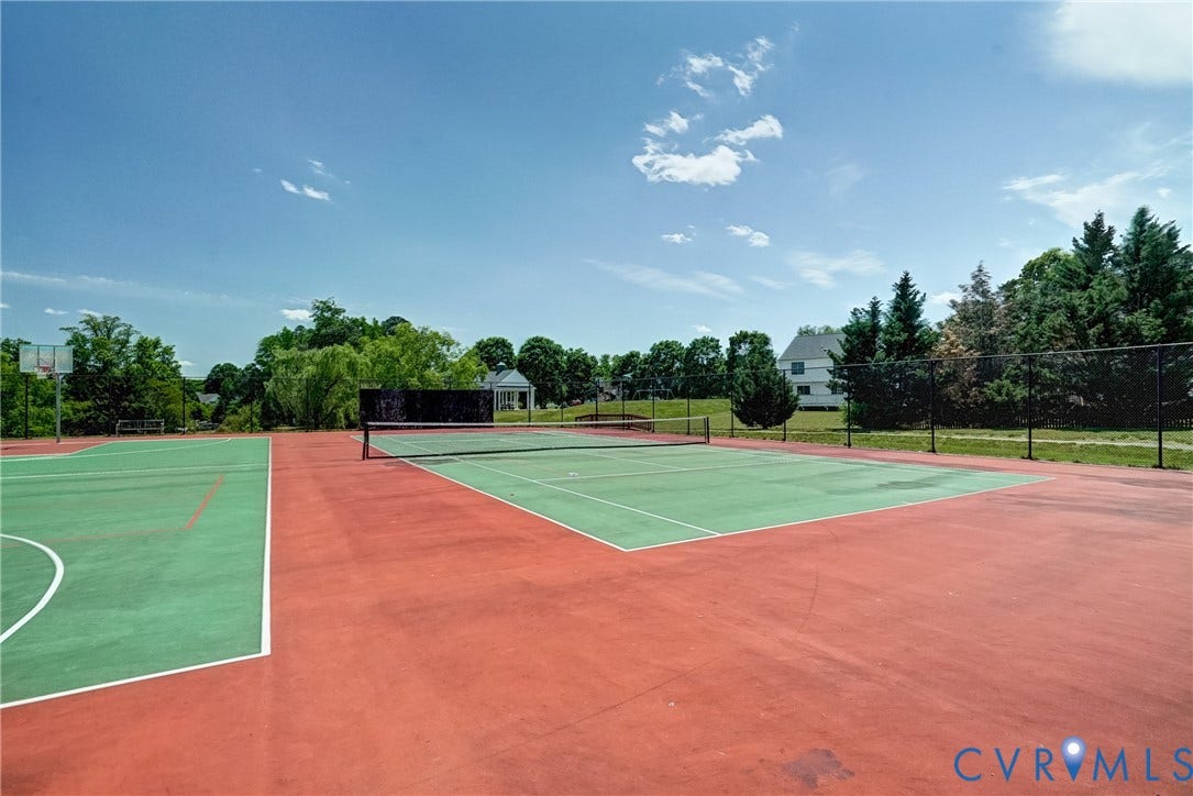 10609 Shadrach Court, Magnolia Ridge, Glen Allen, VA 23059 Photo of the tennis / pickleball courts and basketball court in Magnolia Ridge